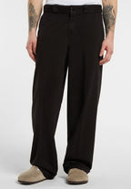 247 Garment Dye Loose Work Trousers - Black