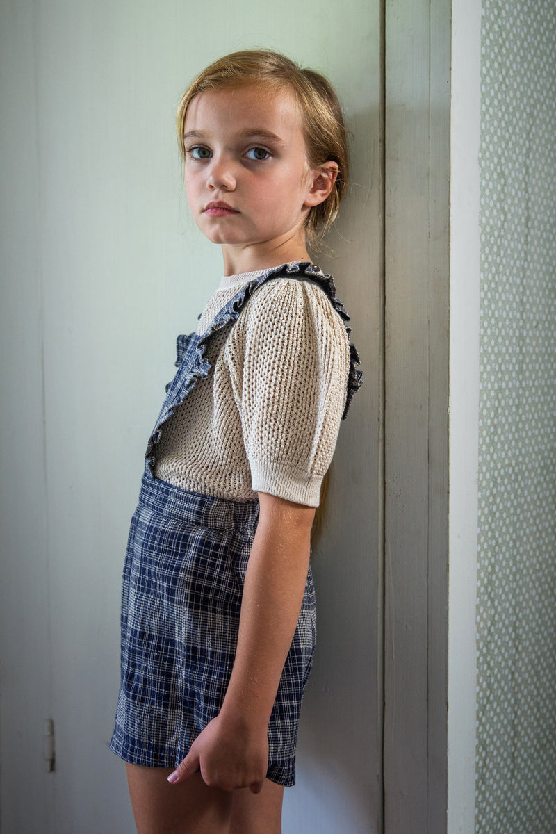 Mono corto Jojo vintage a cuadros - Selección Soor Ploom para encontrar en amaetc.com, tienda conceptual ecológica para niños