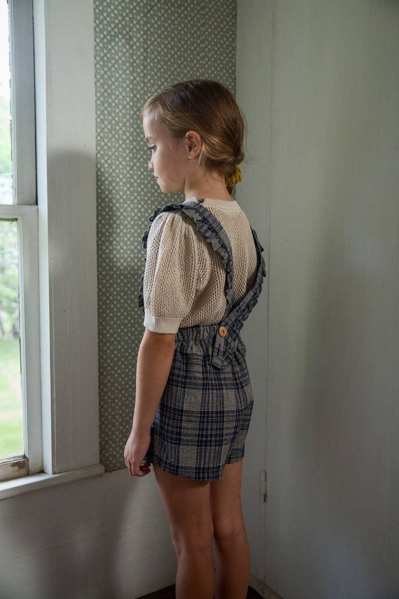 Mono corto Jojo vintage a cuadros - Selección Soor Ploom para encontrar en amaetc.com, tienda conceptual ecológica para niños