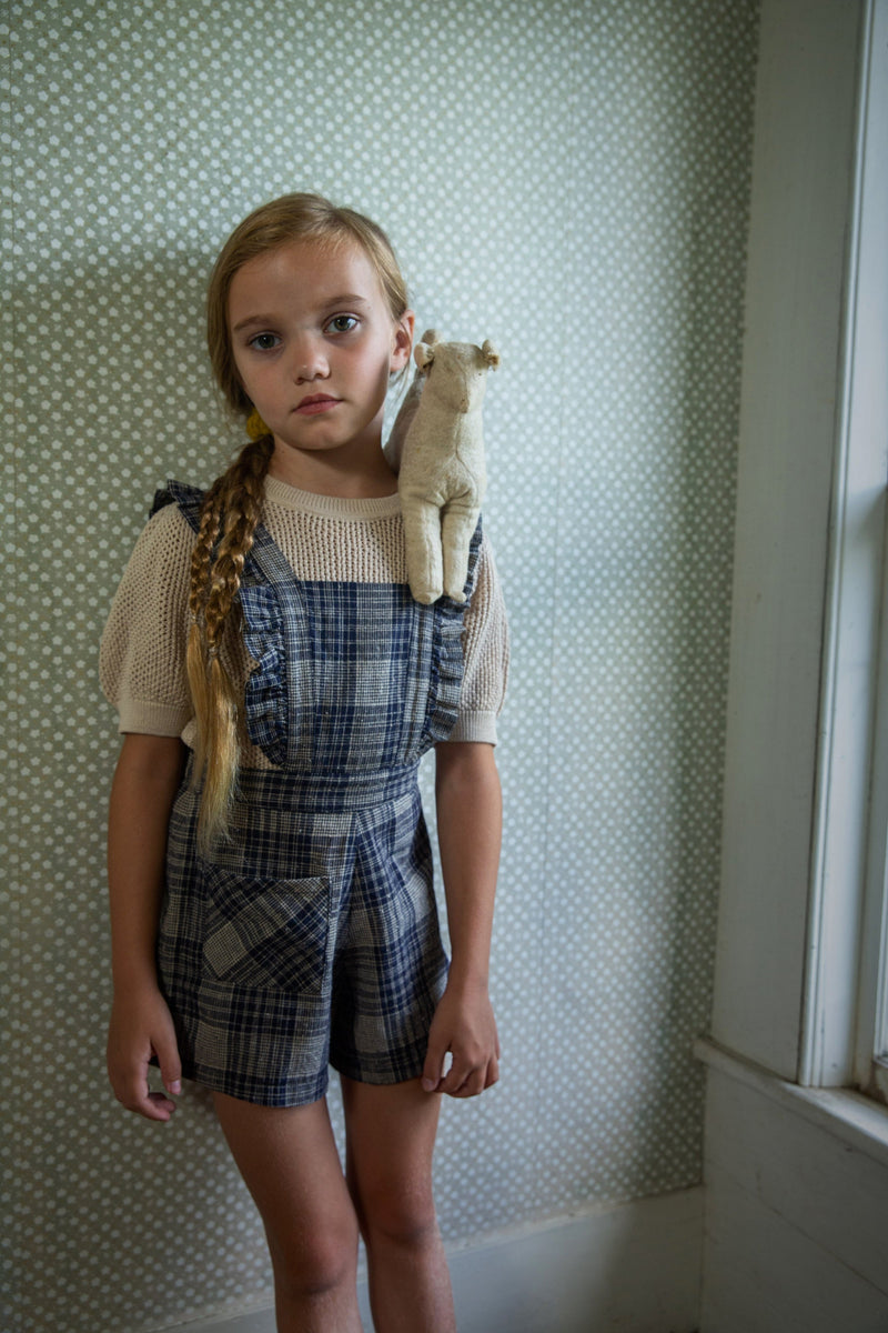 Mono corto Jojo vintage a cuadros - Selección Soor Ploom para encontrar en amaetc.com, tienda conceptual ecológica para niños