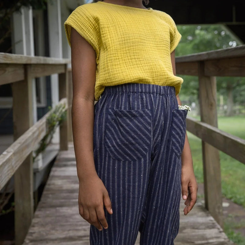 Pantalón Otto con rayas - Selección Soor Ploom disponible en amaetc.com, concept store ecológico para niños