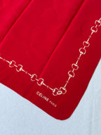 Foulard Céline – Motifs Chaînes Rouge