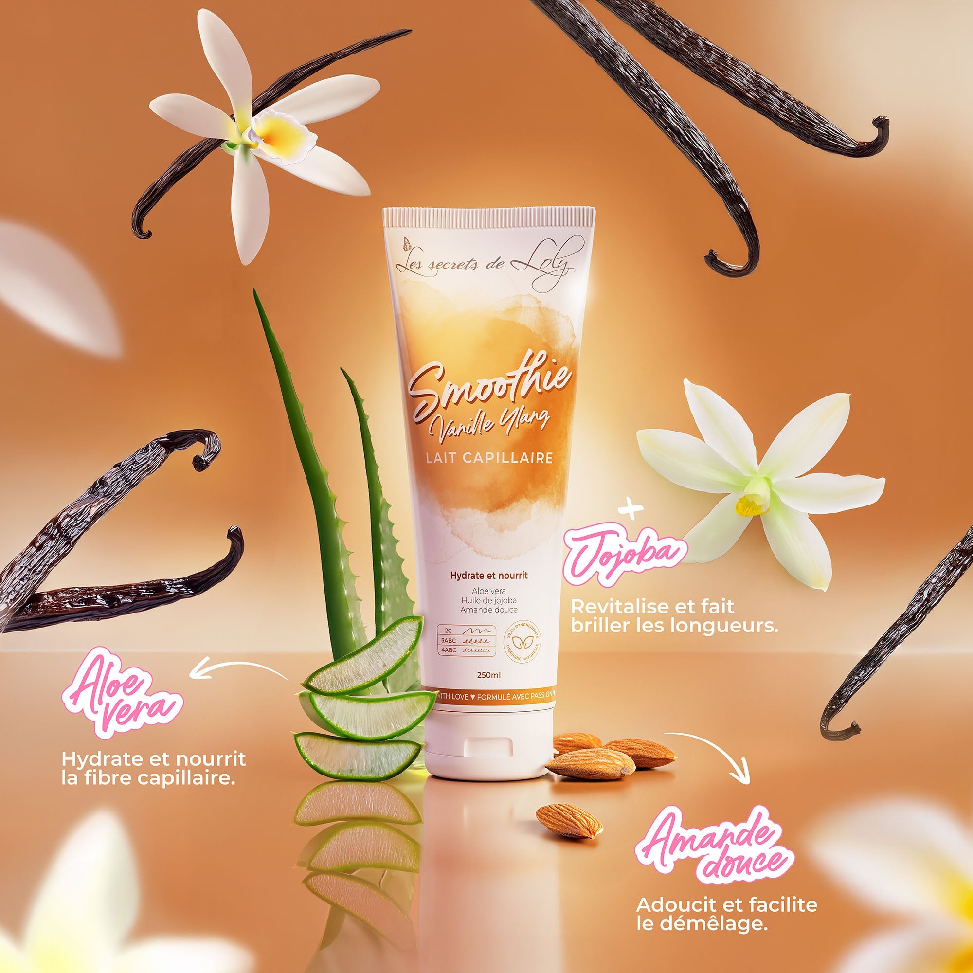 Leche Capilar Smoothie Vainilla-Ylang Ylang - 250Ml
