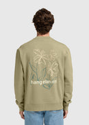 Pull Col Rond Flower - Slate Green