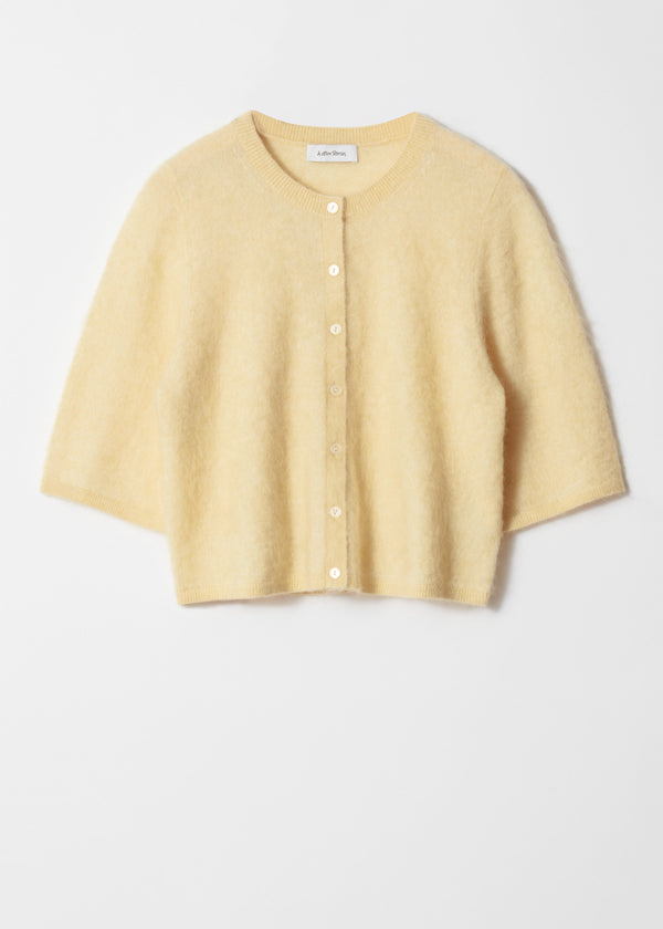 Gilet Es Poppy En Mohair Mélangé - Jaune