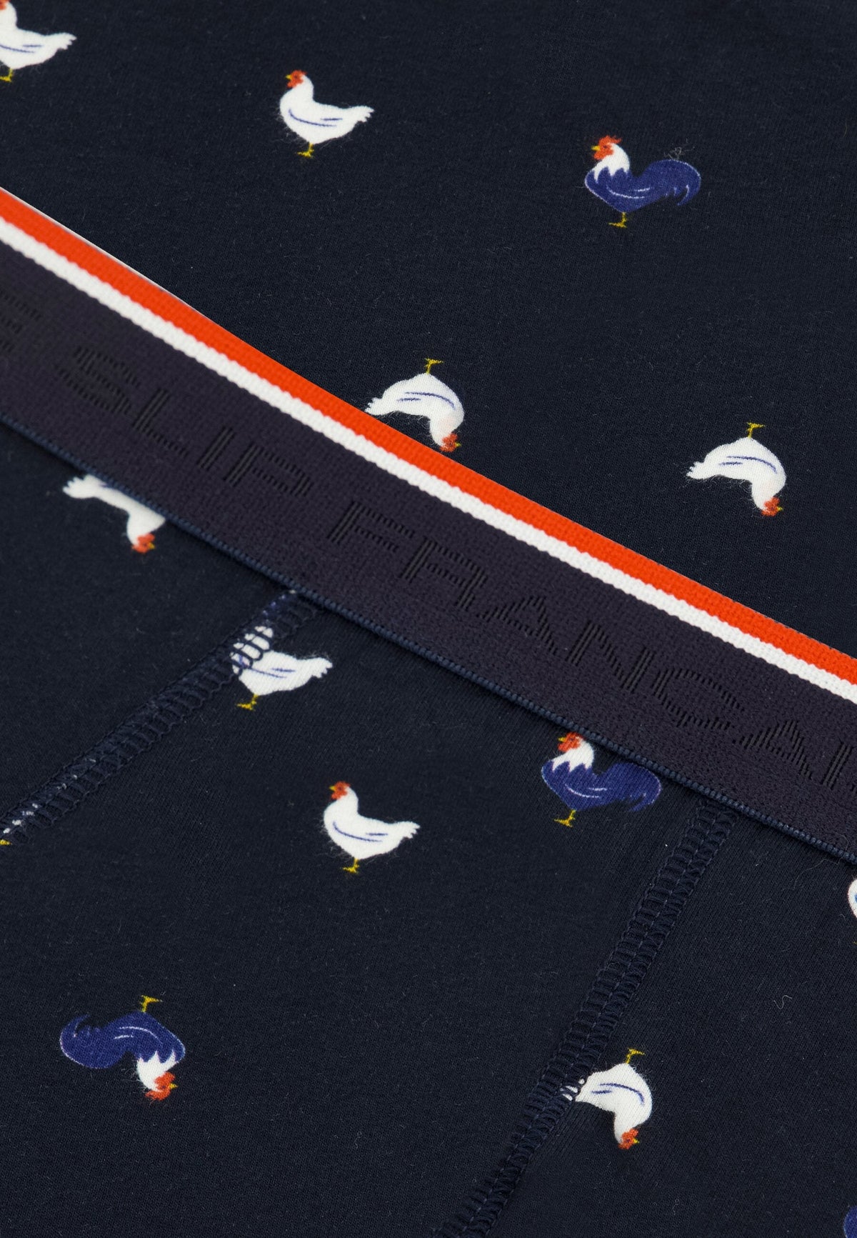 Slip Terrible Coq En Coton - Marine