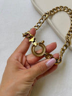 Collar Agatha vintage - Eslabones dorados