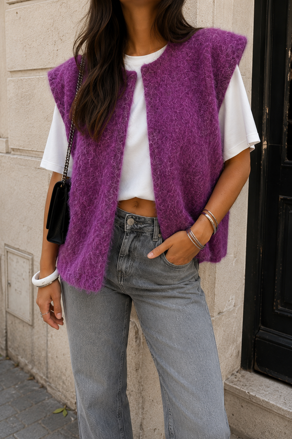 Gilet Clara - Violet