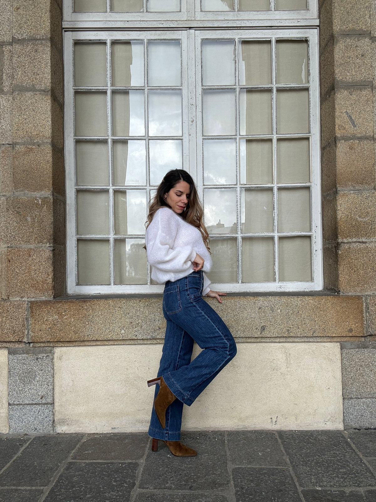 Vaqueros Victorine denim oscuro