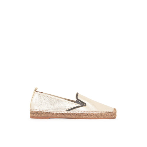 Alpargatas de piel Brunello Cucinelli - Mujer - Dorado