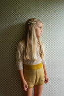 Pantalón corto Wallis manzanilla - Selección Soor Ploom disponible en amaetc.com, concept store ecológico para niños