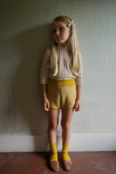 Pantalón corto Wallis manzanilla - Selección Soor Ploom disponible en amaetc.com, concept store ecológico para niños