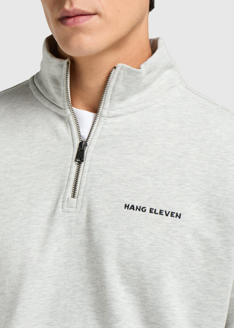 Pull Half Zip - Grey Melee
