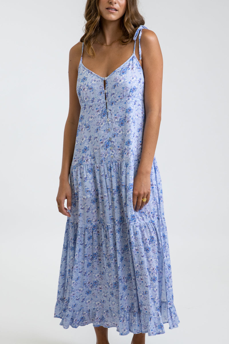 Rhythm - Vestido Bloom - Azul susurro - Mujer