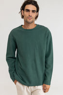 Rhythm - T-Shirt Manches Longues Waffle - Kelp - Homme