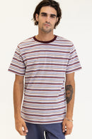 Rhythm - T-Shirt Everyday Stripe - Multi - Homme