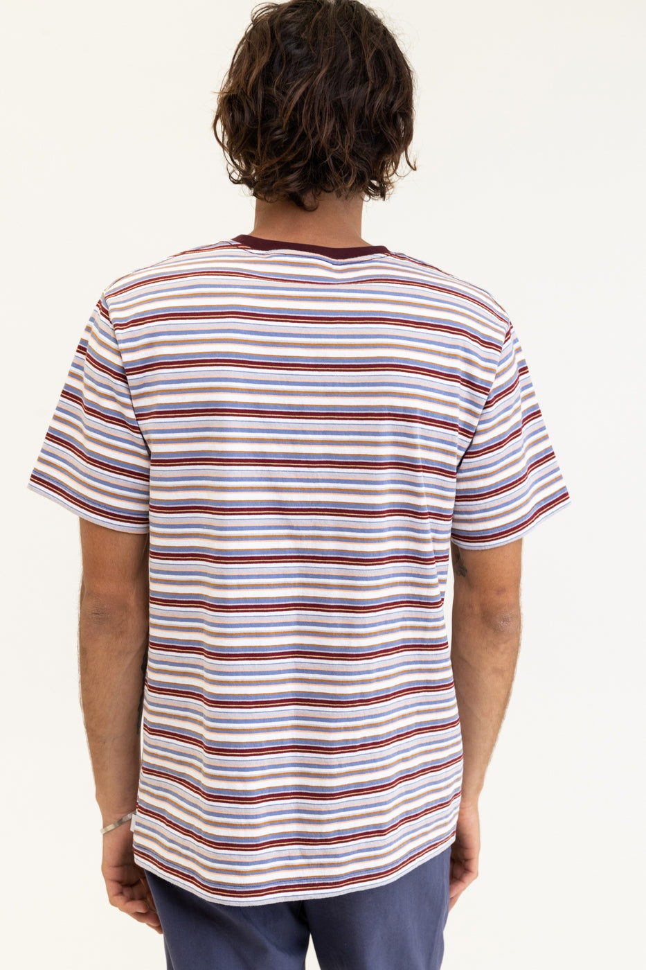 Rhythm - Camiseta a rayas Everyday - Multi - Hombres
