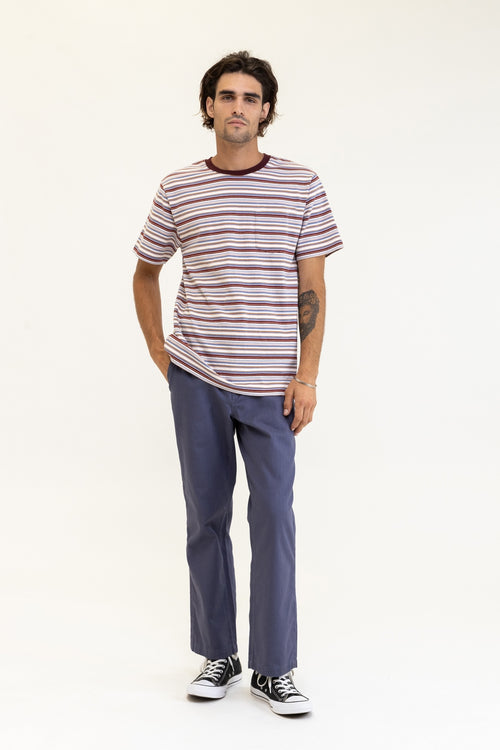 Rhythm - T-Shirt Everyday Stripe - Multi - Homme