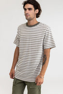 Rhythm - T-Shirt Endure Stripe Vintage - Olive - Homme