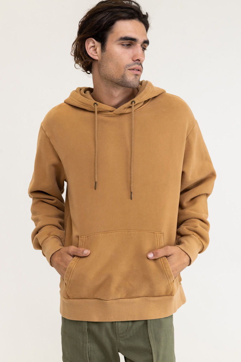 Rhythm - Sweatshirt Worn Path Hood Fleece - Tobacco - Homme