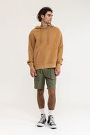 Rhythm - Sweatshirt Worn Path Hood Fleece - Tobacco - Homme