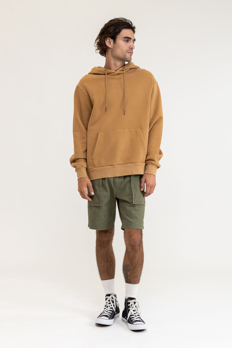 Rhythm - Sweatshirt Worn Path Hood Fleece - Tobacco - Homme