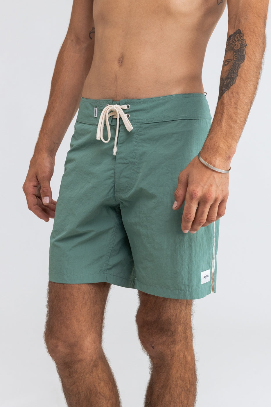 Rhythm - Heritage Trunk Swim Short - Agave - Men