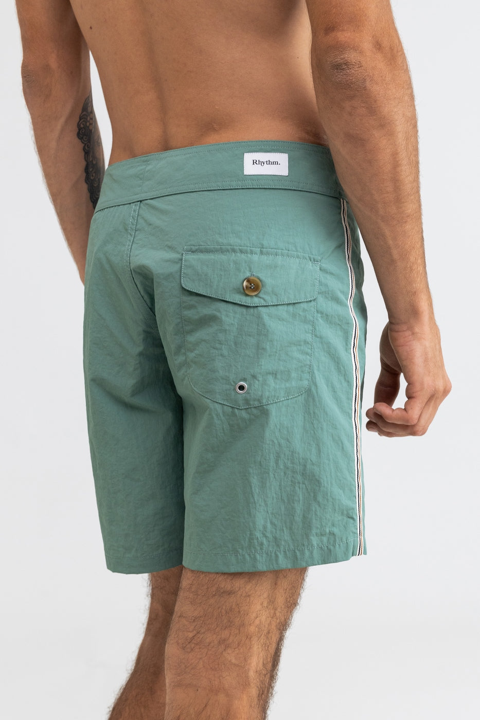 Rhythm - Heritage Trunk Swim Short - Agave - Men