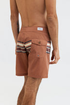 Rhythm - Short De Bain Stripe Trunk - Nutmeg - Homme