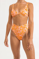 Rhythm - Bas De Maillot Evangeline Flor V Frt Hi - Mandarin - Femme