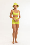 Rhythm - Bengal Jacquard Surf Bikini Bottom - Celery - Women's
