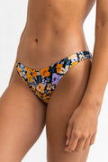 Rhythm - Bas De Maillot Ophelia Floral Cheeky - Black - Femme