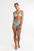 Rhythm - Haut De Maillot Wave Break Fixed Tri Top - Sky - Femme