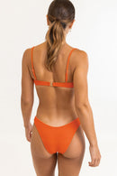 Rhythm - Haut De Maillot Marle Gathered Underwire - Mandarin - Femme