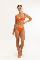 Rhythm - Haut De Maillot Marle Gathered Underwire - Mandarin - Femme