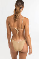 Rhythm - Haut De Maillot Glitter Slide Tri - Gold - Femme