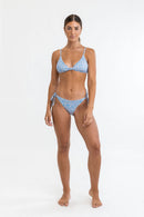 Rhythm - Top de bikini tipo trilette con nudo floral Voleta - Ibiza - Mujer