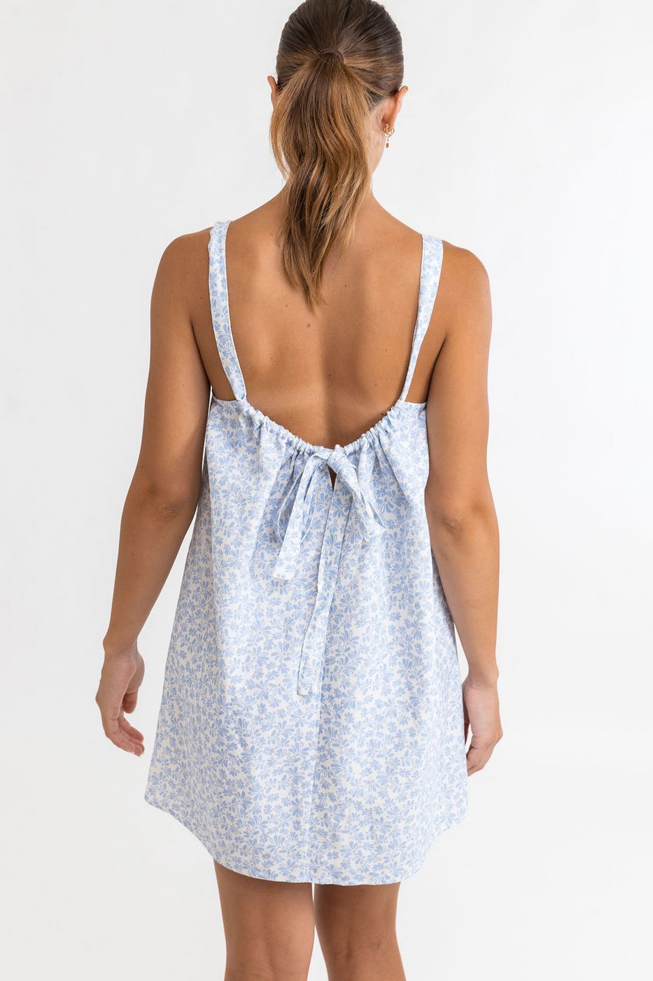 Rhythm - Robe Voleta Floral Mini - Cornflower - Femme
