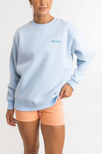 Rhythm - Sweat Lo Fi Sunset Crew Neck - Blue - Femme