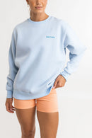 Rhythm - Sweat Lo Fi Sunset Crew Neck - Blue - Femme