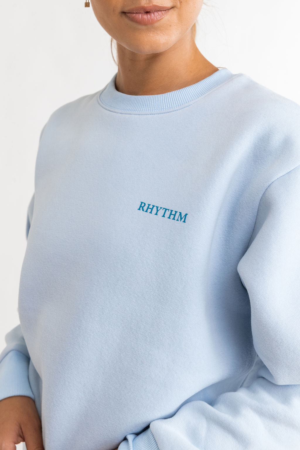 Rhythm - Sweat Lo Fi Sunset Crew Neck - Blue - Femme