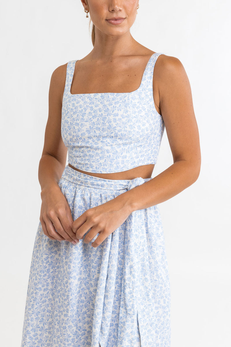 Rhythm - Falda larga floral Voleta - Aciano - Mujer