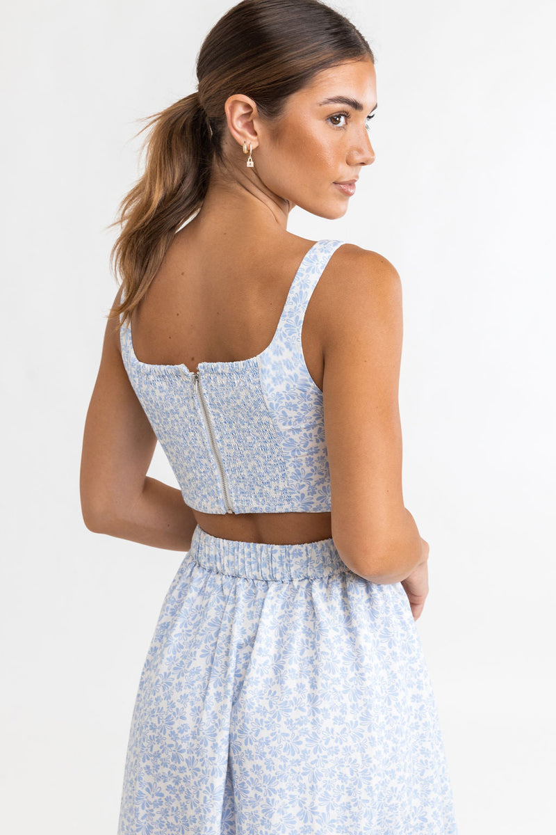 Rhythm - Falda larga floral Voleta - Aciano - Mujer