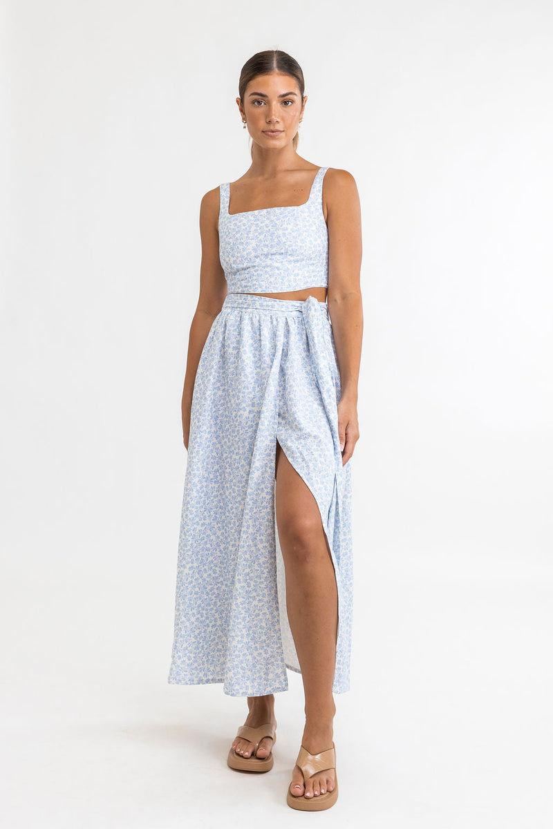 Rhythm - Falda larga floral Voleta - Aciano - Mujer