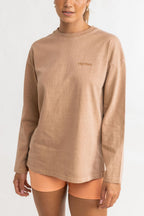Sweat Essential Rhyth Fleece Crew - Mocha - Femme