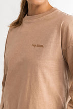 Sweat Essential Rhyth Fleece Crew - Mocha - Femme