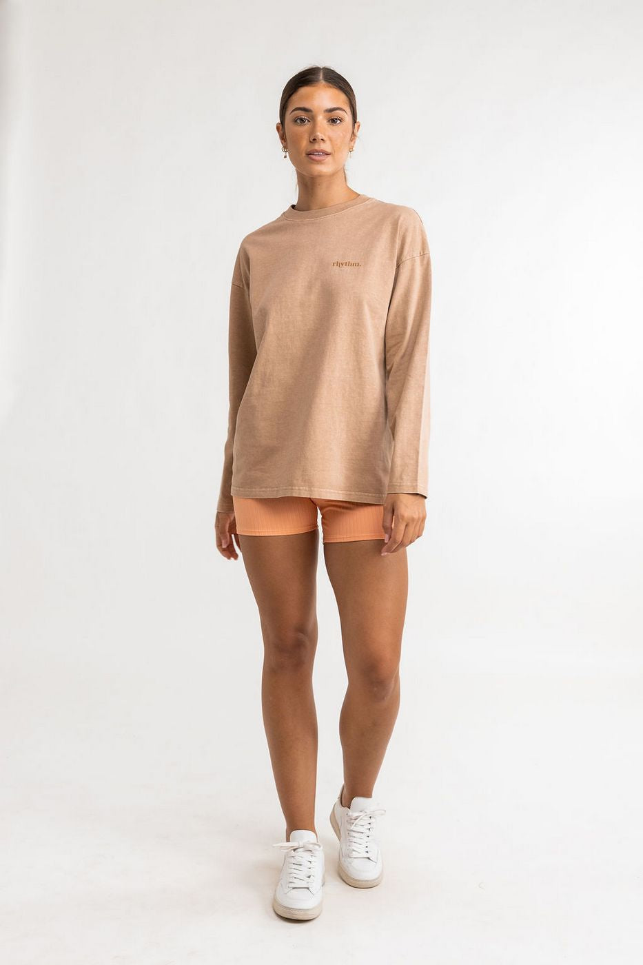 Sweat Essential Rhyth Fleece Crew - Mocha - Femme