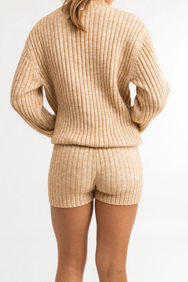 Rhythm - Short Daisy Knit - Oatmeal - Femme