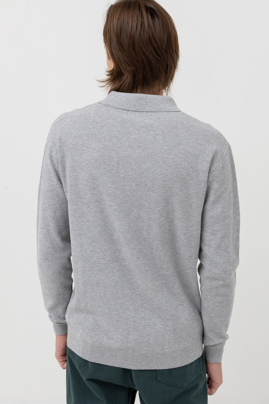 Textured T-Shirt - Heather Grey - Men