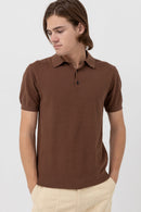 T-Shirt Textured - Brown - Homme